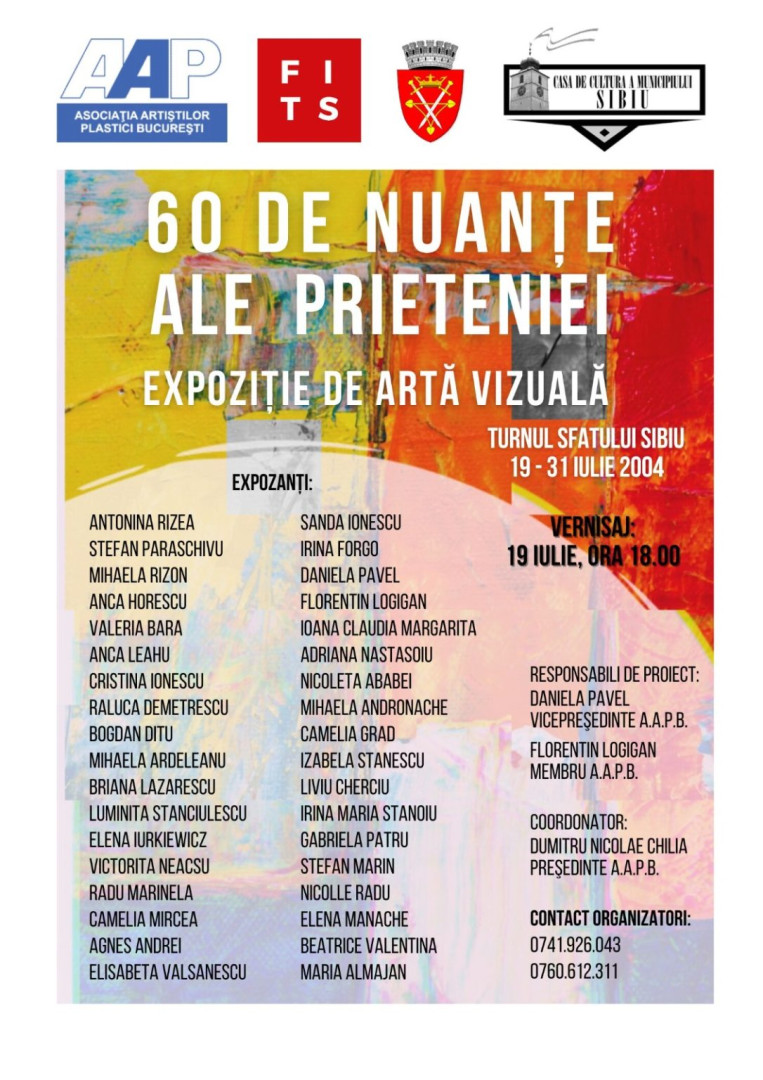 Expoziție de artă vizuală "60 de nuanțe ale prieteniei"