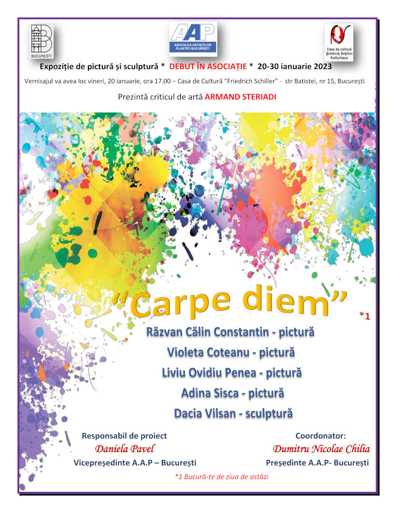 Expoziție de pictură și sculptură „CARPE DIEM”
