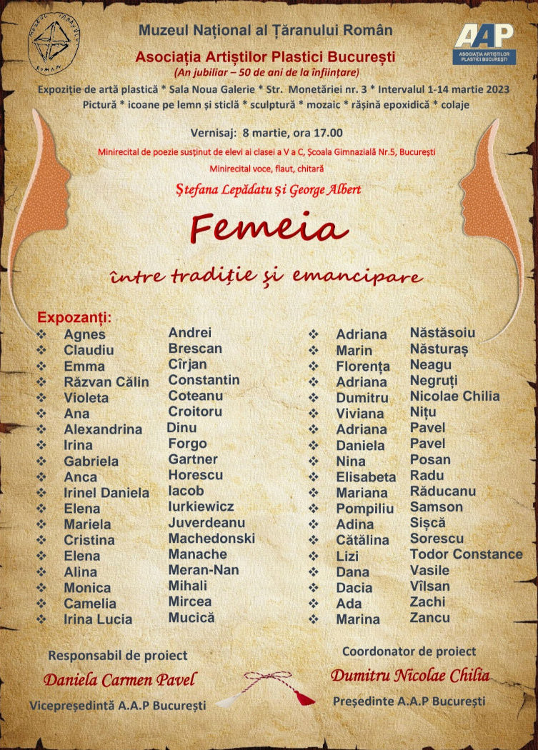 Expoziție „Femeia între tradiție și emancipare”