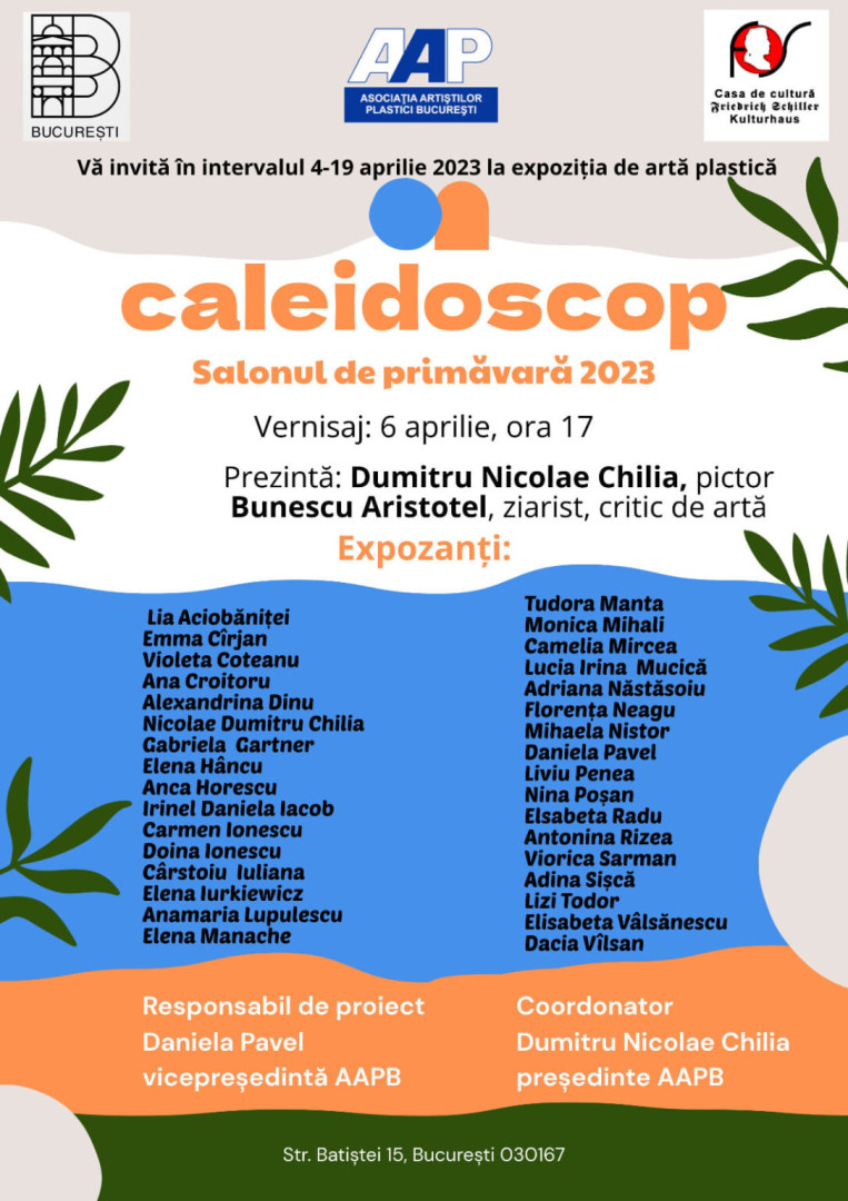 ANUNȚ "CALEIDOSCOP - SALONUL DE PRIMĂVARĂ"