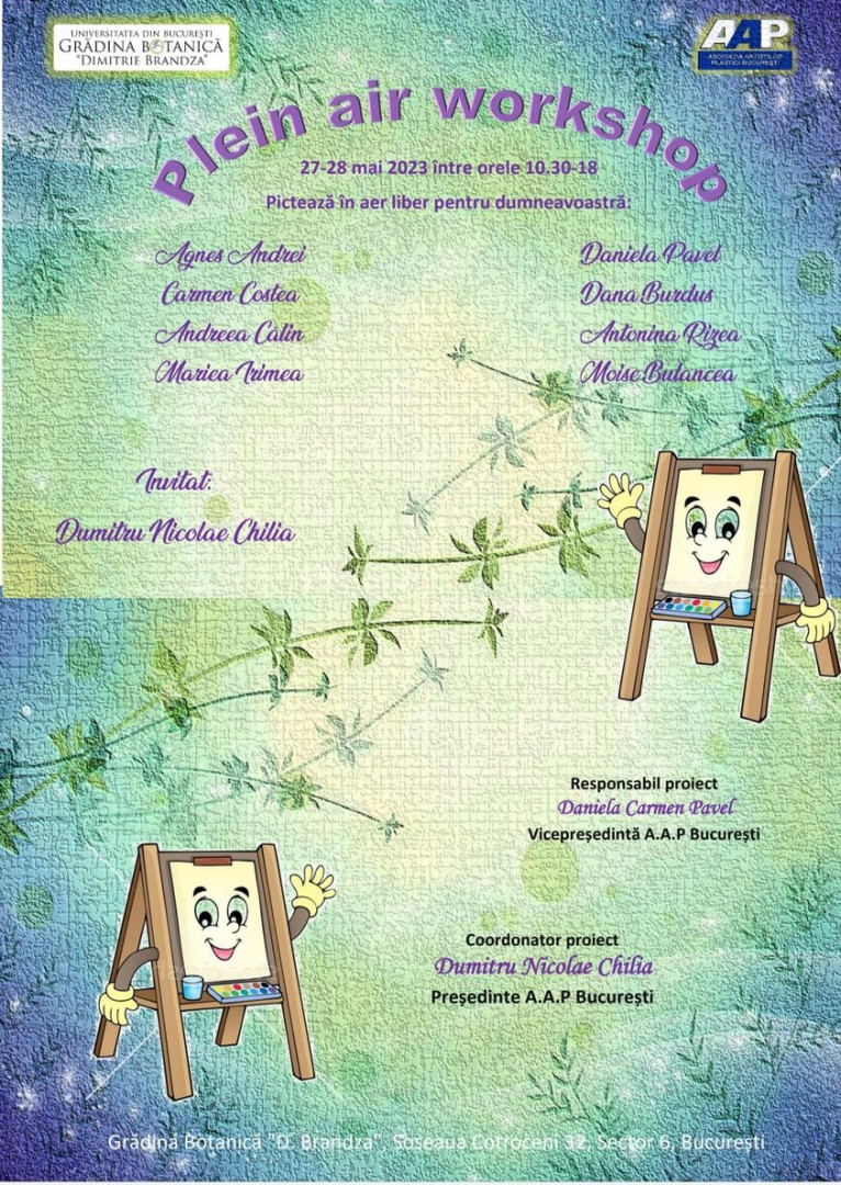ANUNȚ "PLEIN AIR WORKSHOP"