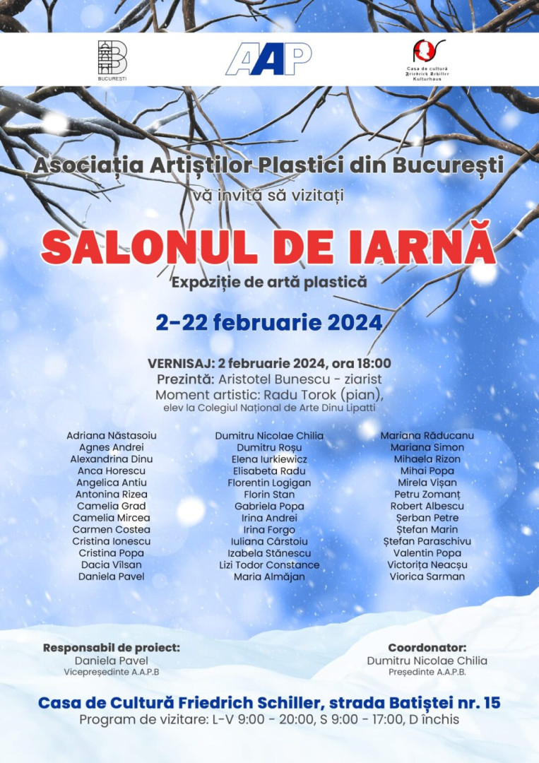 Salonul de iarnă - expoziție de artă plastică
