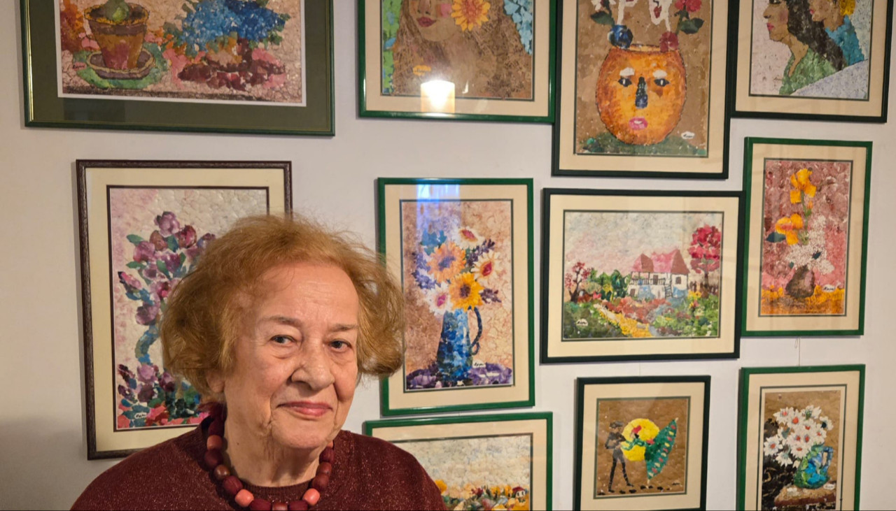 Niculina Poșan, tabloul mozaic din coji de ou și Cartea Recordurilor