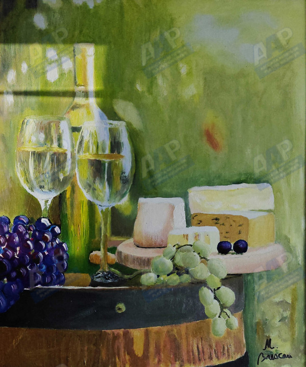 Brescan Marcel Claudiu Natura moarta cu vin alb